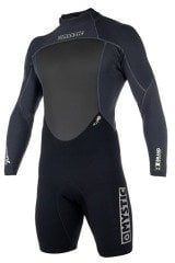 BRAND LONGARM SHORTY 3-2mm BZIP FLATLOCK  (XS) (BLACK)
